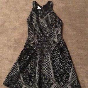 Maurices  black and silver pattern dress